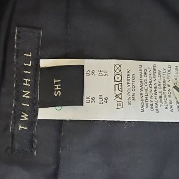 Twinhill Men's 36W 30L Flat Front Dark Gray Work Pants Reflective Stripe - Picture 11 of 12